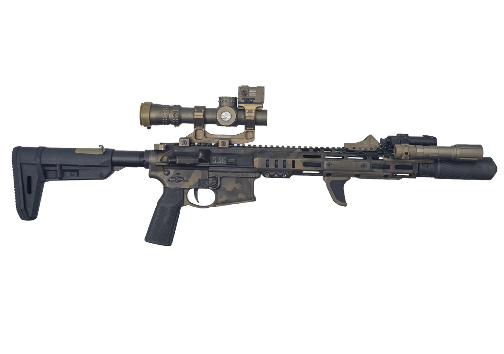 SOLGW MK1 STA rifle fitted with an Aimpoint LPVO scope