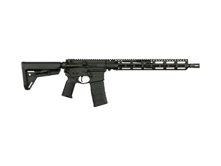 VKTR VK1 rifle in Dark Green finish with M-LOK handguard and adjustable stock, studio photo on transparent background - Para Bellum Switzerland
